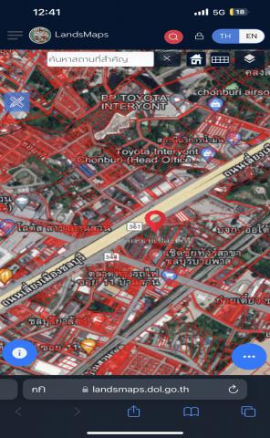 ขายที่ดินสวย ทำเลดีติดถนน.บายพาส-ขาเข้าเมืองชลบุรี
